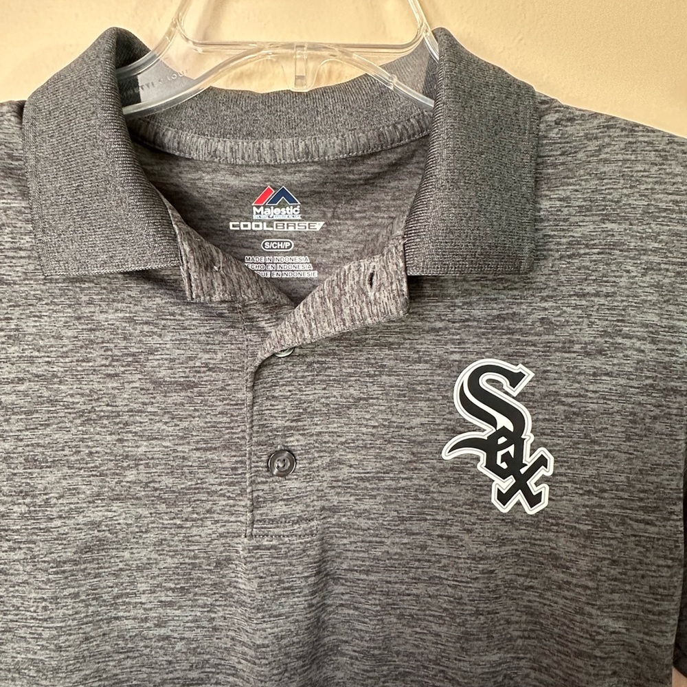 Gray Chicago White Sox Polo  Shirt